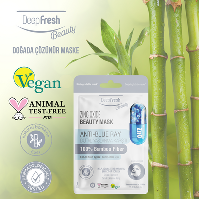 Dijital Yaşlanma Karşıtı Kağıt Maske 3 Adet | Zinc Oxide | Mavi Işık Karşıtı - Thumbnail