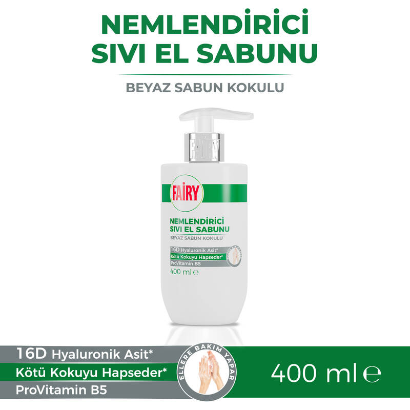 Fairy Sıvı El Sabunu Beyaz Sabun Kokulu 400 ml