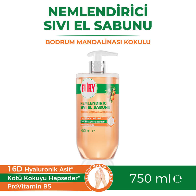 Fairy Sıvı El Sabunu Bodrum Mandalinası Kokulu 750 ml
