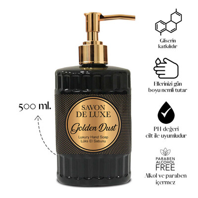 Savon De Luxe - Savon De Luxe Classic Line Golden Dust Luxury Sıvı Sabun 500 ml (1)
