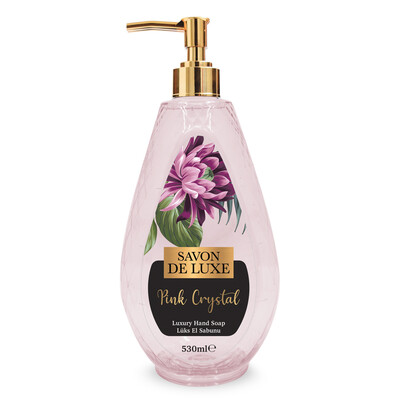 Savon De Luxe - Savon De Luxe Crystal Line Luxury Pink Crystal Sıvı Sabun 530 ml