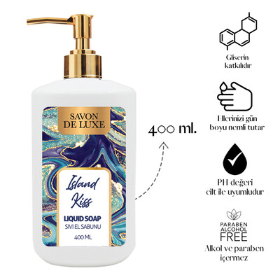 Savon De Luxe Paradise Island Kiss Luxury Sıvı Sabun 400 ml (2)
