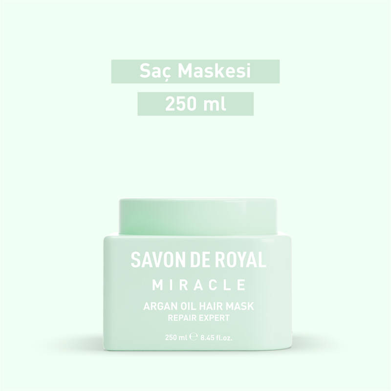 Savon De Royal - Argan Yağı İçeren - Boyalı & Yıpranmış Saçlar İçin Onarım Uzmanı Saç Maskesi 250 ml