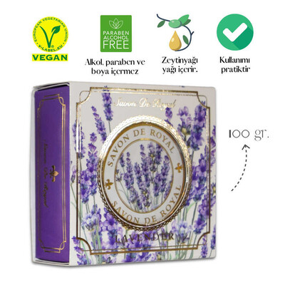 Savon De Royal Bitkisel Katı Sabun Lavanta 100 gr (3)
