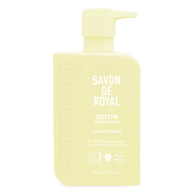 Savon De Royal - Biyotin İçeren - Aşırı İşlem Görmüş Saçlar İçin Onarım Etkili Saç Kremi 500 ml - Thumbnail