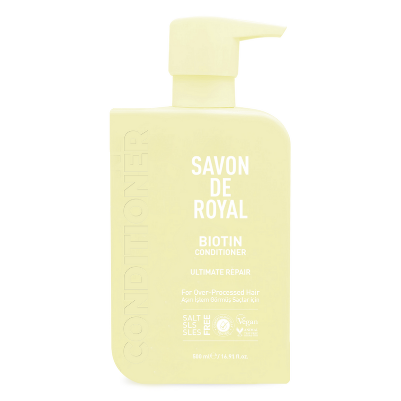 Savon De Royal - Biyotin İçeren - Aşırı İşlem Görmüş Saçlar İçin Onarım Etkili Saç Kremi 500 ml