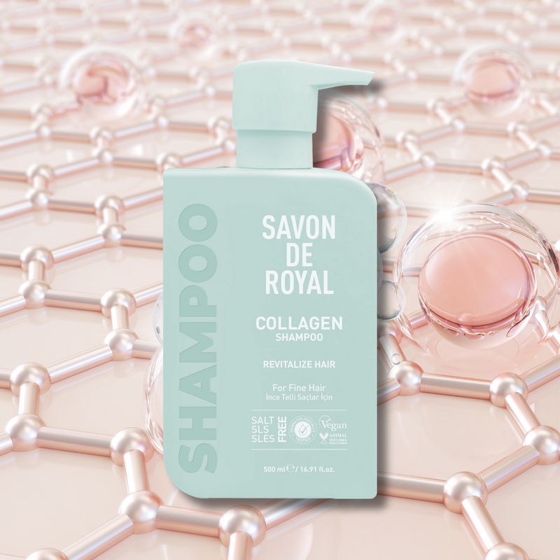 Savon De Royal - Kolajen İçeren - İnce Telli Saçlar İçin Canlandırıcı Etkili Şampuan 500 ml