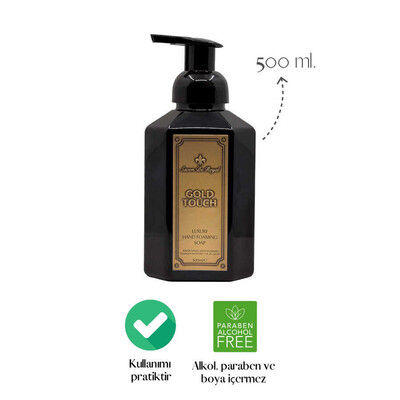 Savon De Royal Luxury Vegan Köpük Sabun Gold Touch 500 ml (2)