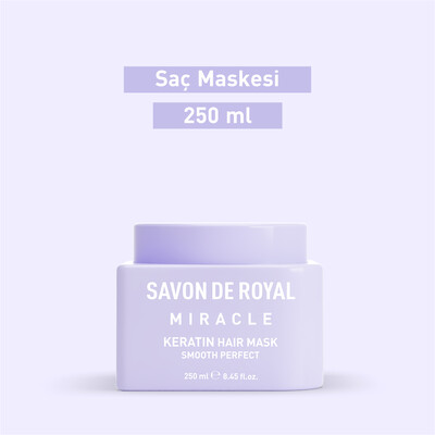 Savon De Royal - Kreatin Yağı - Canlılığını Yitirmiş Saçlar İçin Pürüssüz Etkili Saç Maskesi 250 ml - Thumbnail