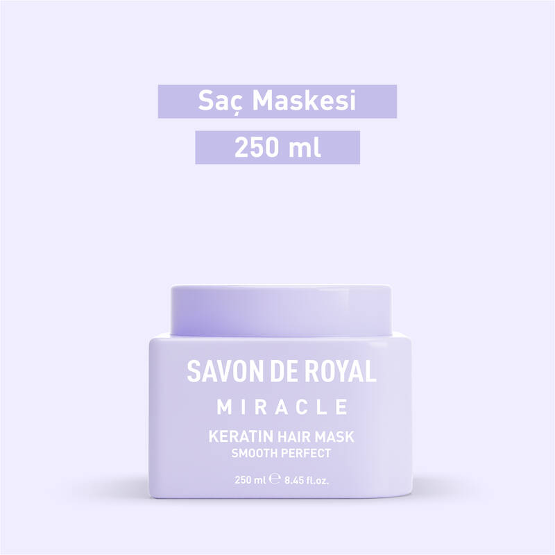 Savon De Royal - Kreatin Yağı - Canlılığını Yitirmiş Saçlar İçin Pürüssüz Etkili Saç Maskesi 250 ml
