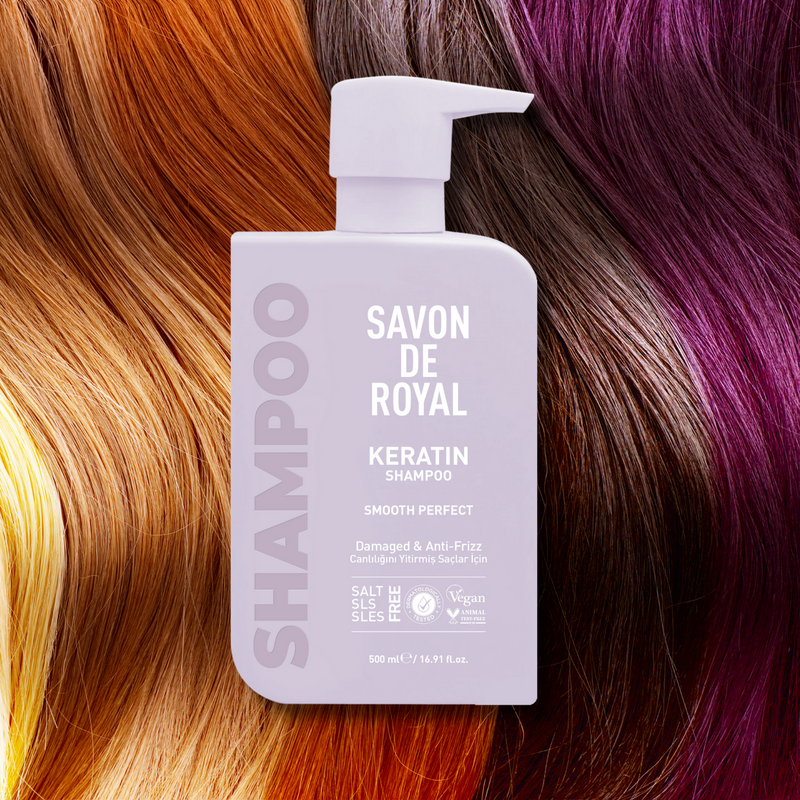 Savon De Royal - Kreatin Yağı - Canlılığını Yitirmiş Saçlar İçin Pürüssüz Etkili Şampuan 500 ml