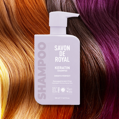 Savon De Royal - Keratin - Canlılığını Yitirmiş Saçlar İçin Pürüssüz Etkili Şampuan 500 ml - Thumbnail