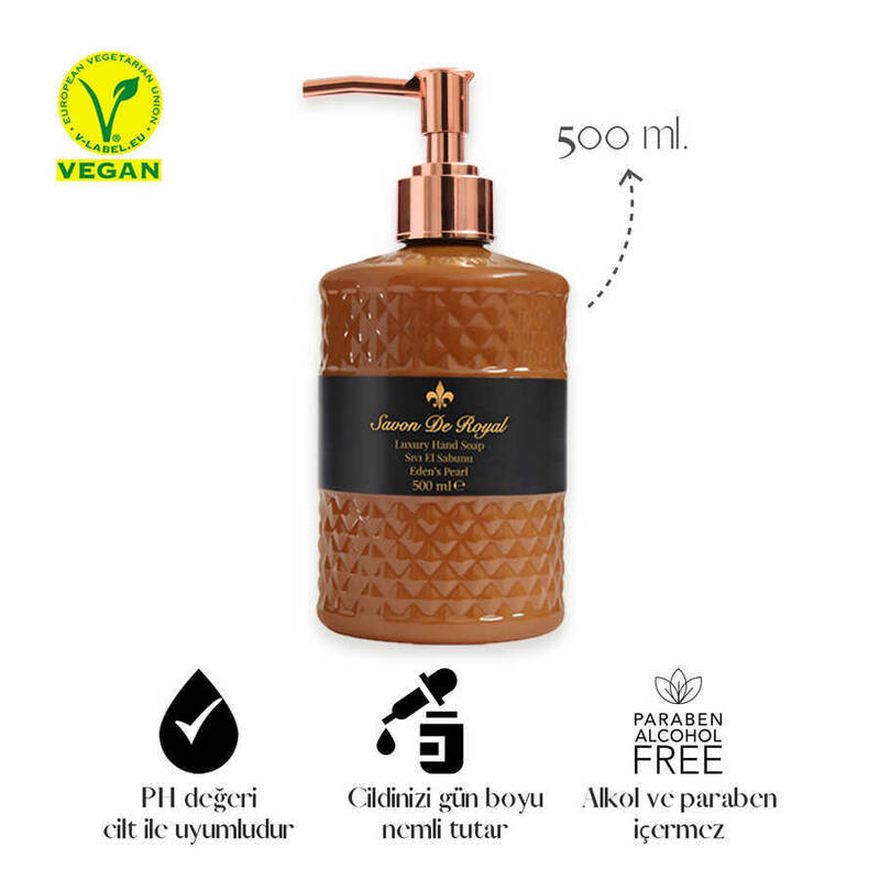 Savon De Royal Luxury Vegan Sıvı Sabun Eden s Pearl 500 ml