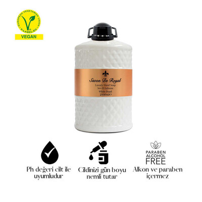 Savon De Royal - Savon De Royal Luxury Vegan Sıvı Sabun White Pearl 2,5 lt (1)