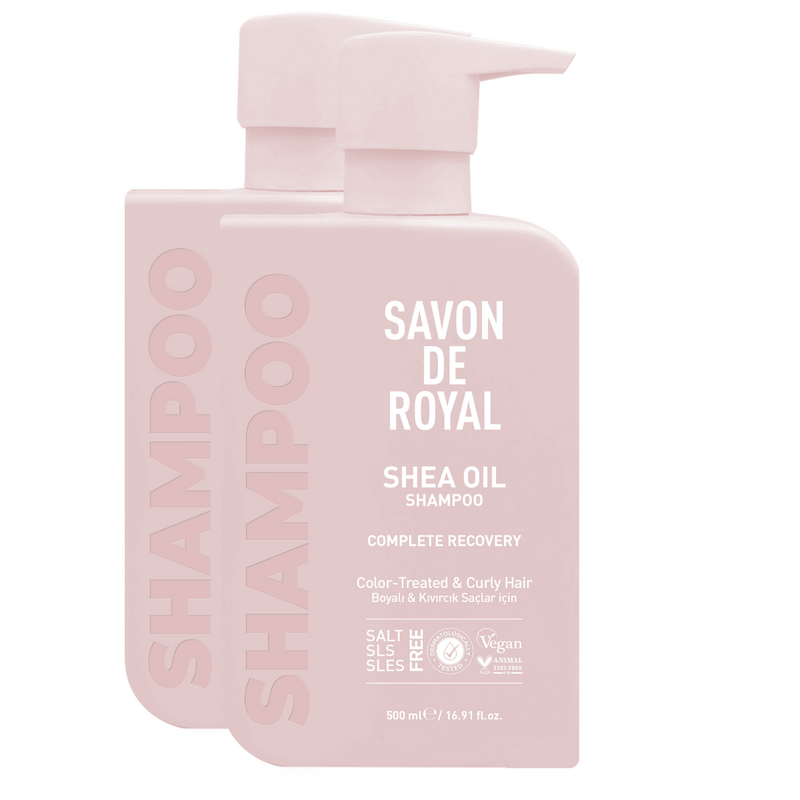Savon De Royal Miracle Şampuan 500 ml 2 Adet | Boyalı ve Kıvırcık Saçlar | İyileşme Etkili | Shea Yağı