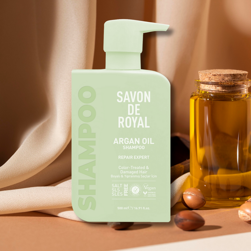 Savon De Royal Miracle Şampuan 500 ml 2 Adet | Boyalı ve Yıpranmış Saçlar | Onarım Uzmanı | Argan Yağı