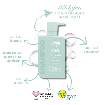 Savon De Royal Miracle Şampuan 500 ml 2 Adet | İnce Telli Saçlar | Canlandırıcı Etkili | Kolajen - Thumbnail