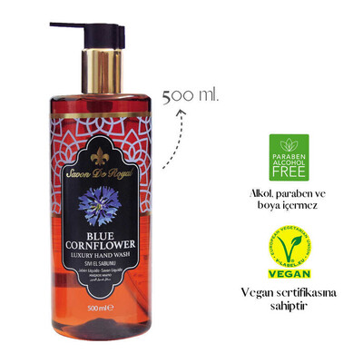 Savon De Royal - Savon De Royal Nature Luxury Vegan Sıvı Sabun Mavi Kantaron 500 ml (1)