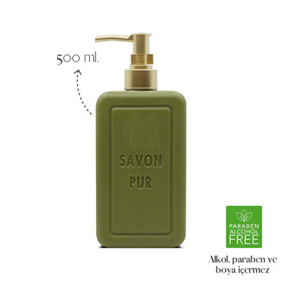 Savon De Royal Savon Pur Luxury Vegan Sıvı Sabun Yeşil 500 ml - Thumbnail