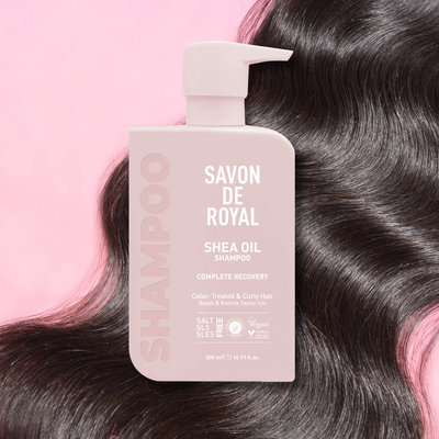 Savon De Royal - Shea Yağı - Boyalı ve Kıvırcık Saçlar İçin İyileşme Etkili Şampuan 500 ml - Thumbnail