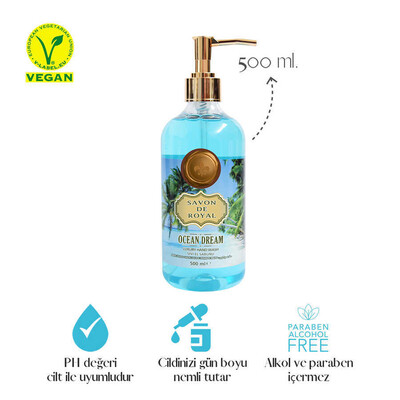 Savon De Royal Tropical Luxury Vegan Sıvı Sabun Ocean Dream 500 ml - Thumbnail