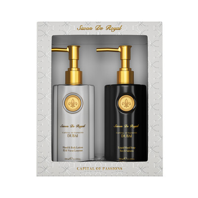 Savon De Royal - Savon De Royal Tutkuların Başkenti Dubai Set Sıvı Sabun 330 ml & Losyon 330 ml