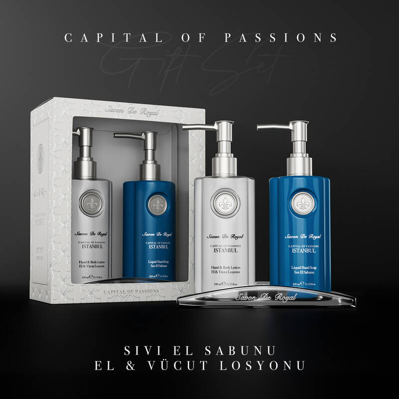 Savon De Royal Tutkuların Başkenti İstanbul Set Sıvı Sabun 330 ml & Losyon 330 ml