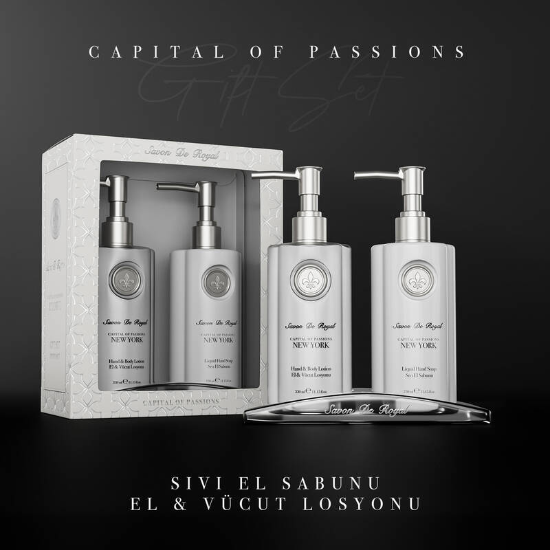 Savon De Royal Tutkuların Başkenti New York Set Sıvı Sabun 330 ml & Losyon 330 ml