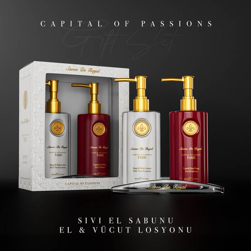 Savon De Royal Tutkuların Başkenti Paris Set Sıvı Sabun 330 ml & Losyon 330 ml