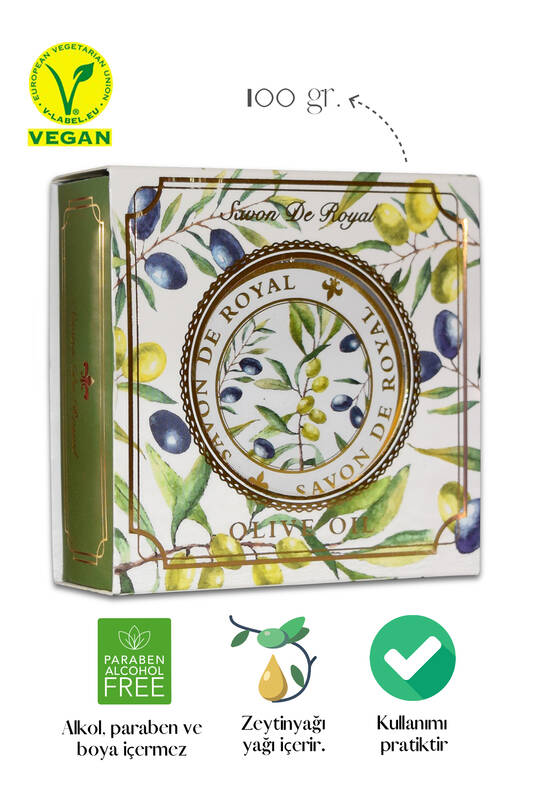 Savon De Royal Zeytinyağlı Luxury Vegan Sıvı Sabun 640 ml & Bitkisel Katı Sabun Zeytinyağlı 100 gr