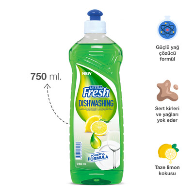 Ultra Fresh Bulaşık Deterjanı 750 ml (2)