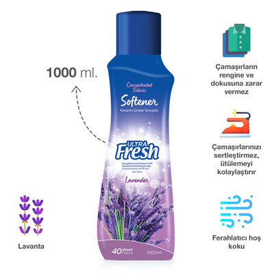 Ultra Fresh Çamaşır Yumuşatıcısı Lavanta 1000 ml (2)
