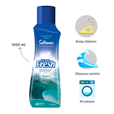Ultra Fresh Çamaşır Yumuşatıcısı Okyanus 1000 ml (2)