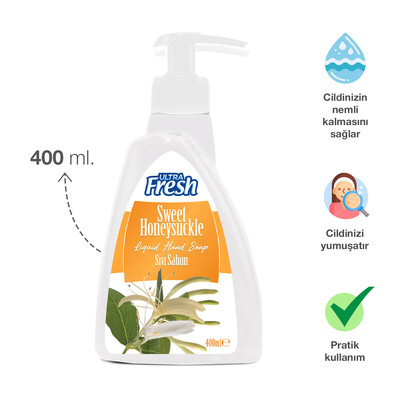 Ultra Fresh - Ultra Fresh Sıvı Sabun Sweet Hanımeli 400 ml (1)