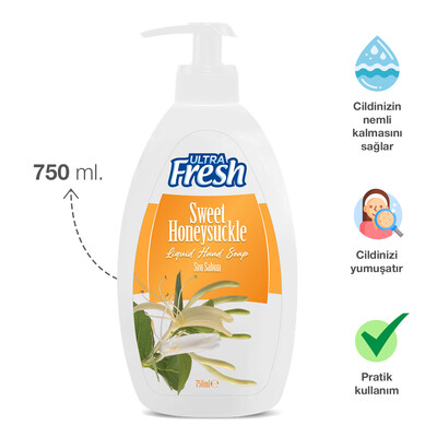 Ultra Fresh Sıvı Sabun Sweet Hanımeli 750 ml (2)