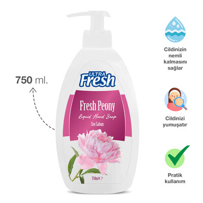 Ultra Fresh Sıvı Sabun Taze Şakayık 750 ml (2)